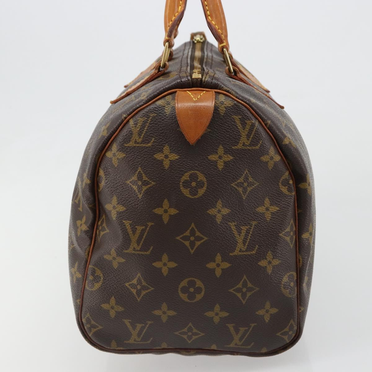 LOUIS VUITTON Monogram Speedy 30 Hand Bag M41526 LV Auth 186053A