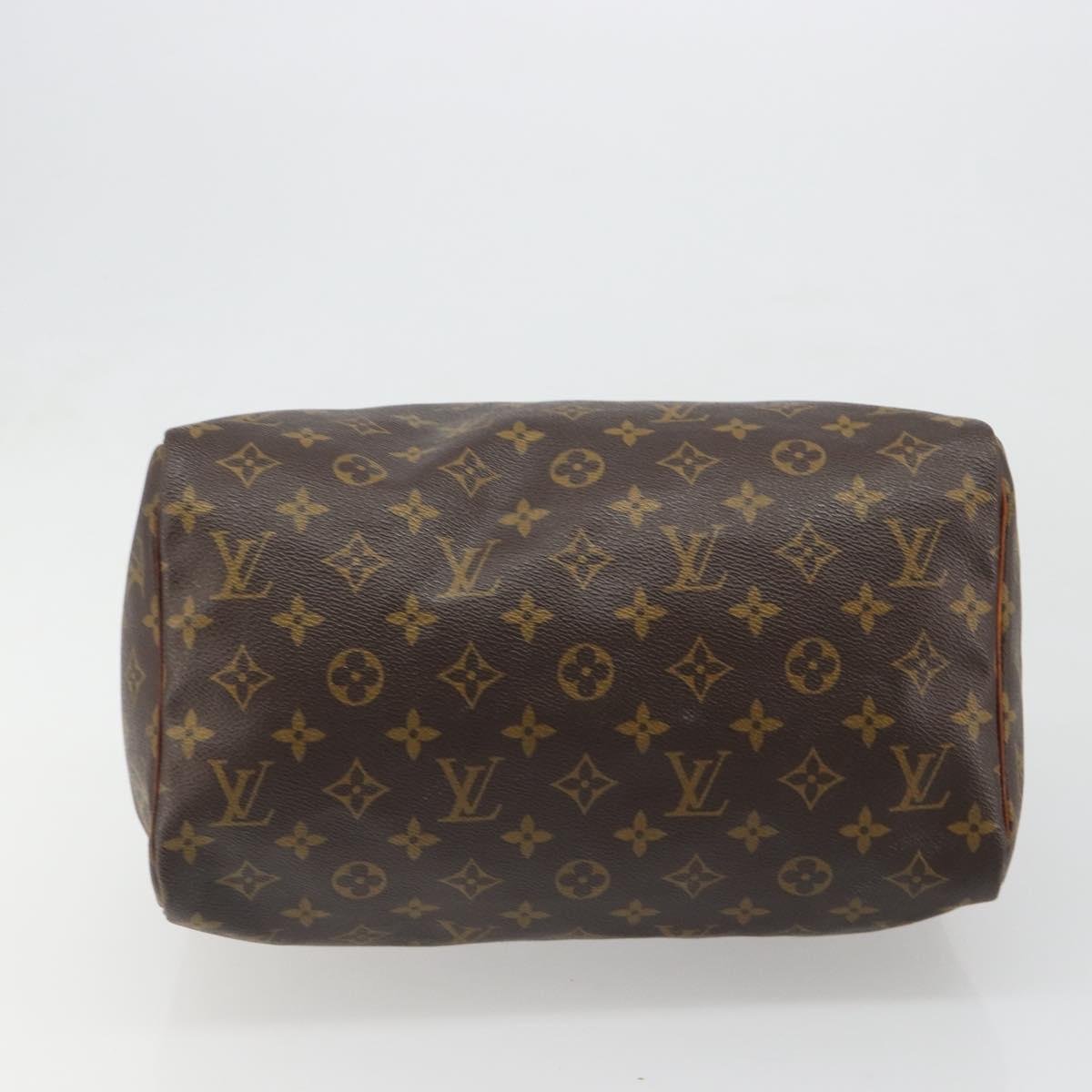 LOUIS VUITTON Monogram Speedy 30 Hand Bag M41526 LV Auth 186053A