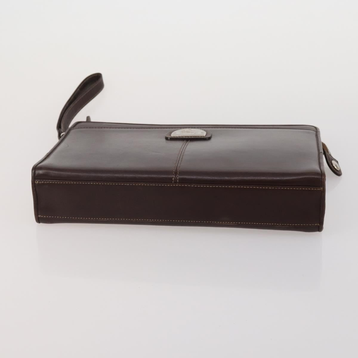 Burberrys Burberry Cartier Bag PVC Leather 4 Set Brown Bordeaux Auth 186068