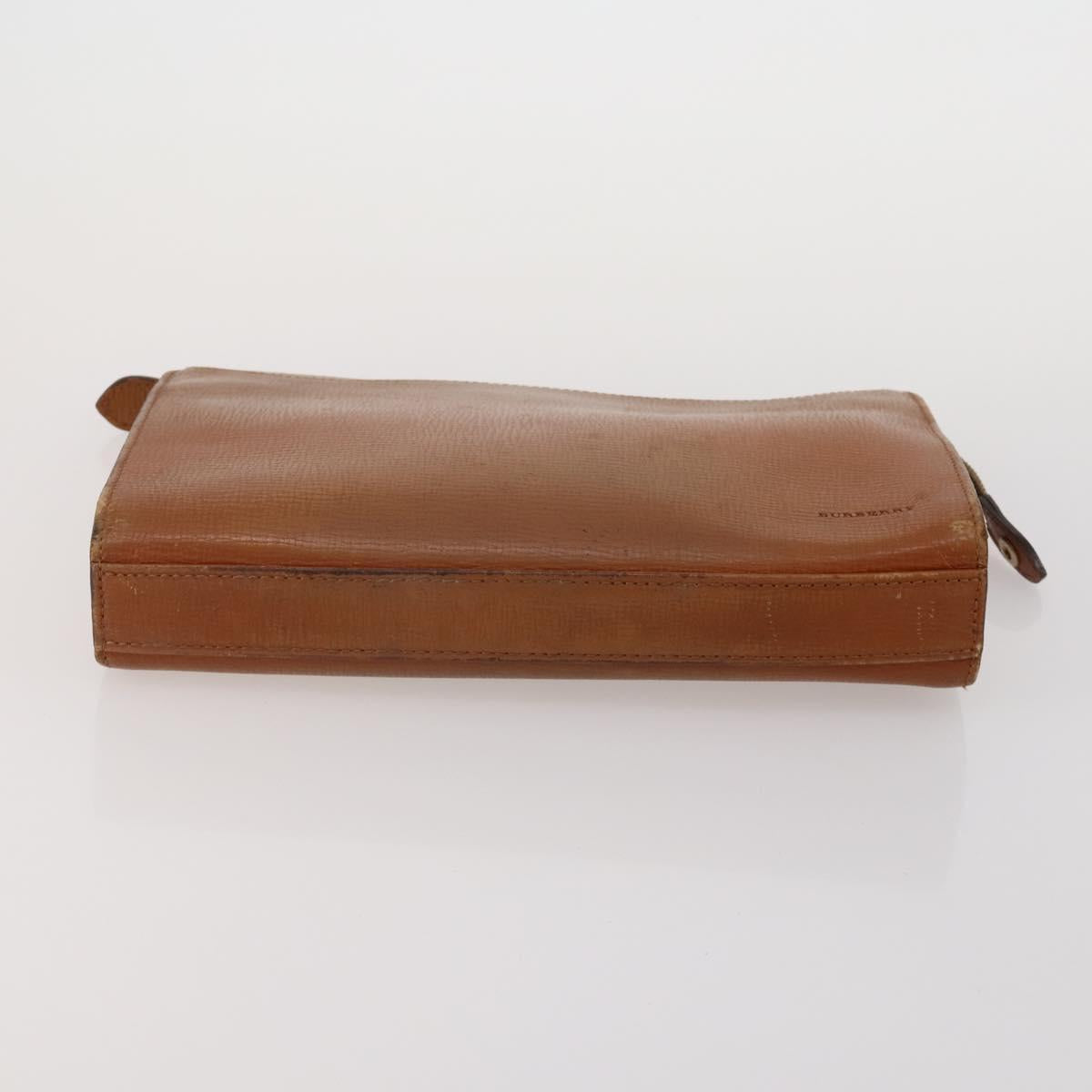 Burberrys Burberry Cartier Bag PVC Leather 4 Set Brown Bordeaux Auth 186068