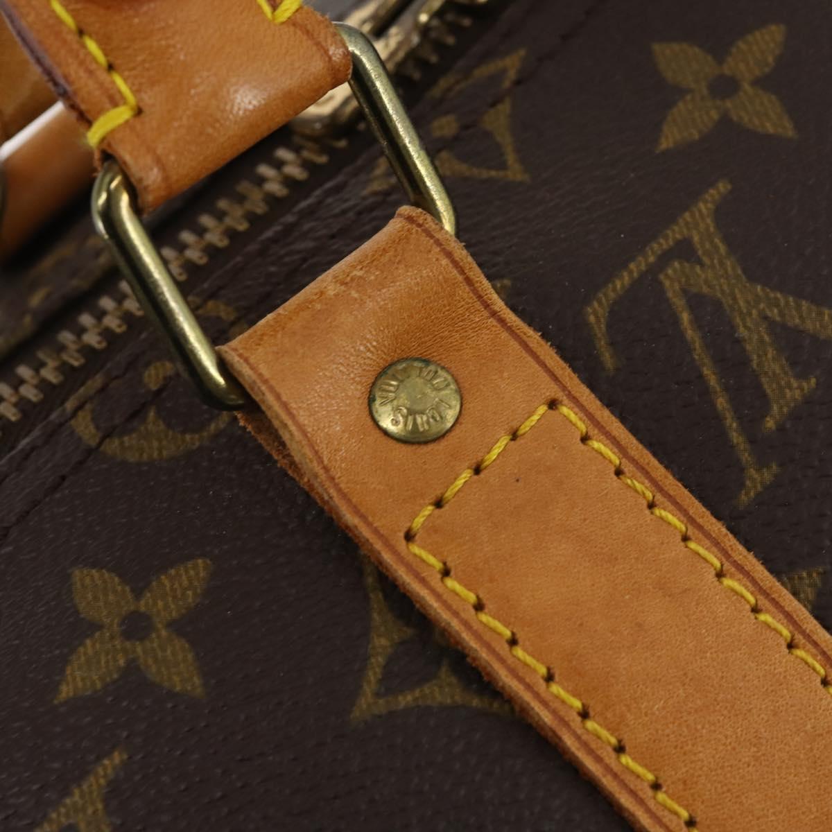 LOUIS VUITTON Monogram Keepall 50 Boston Bag M41426 LV Auth 186091A
