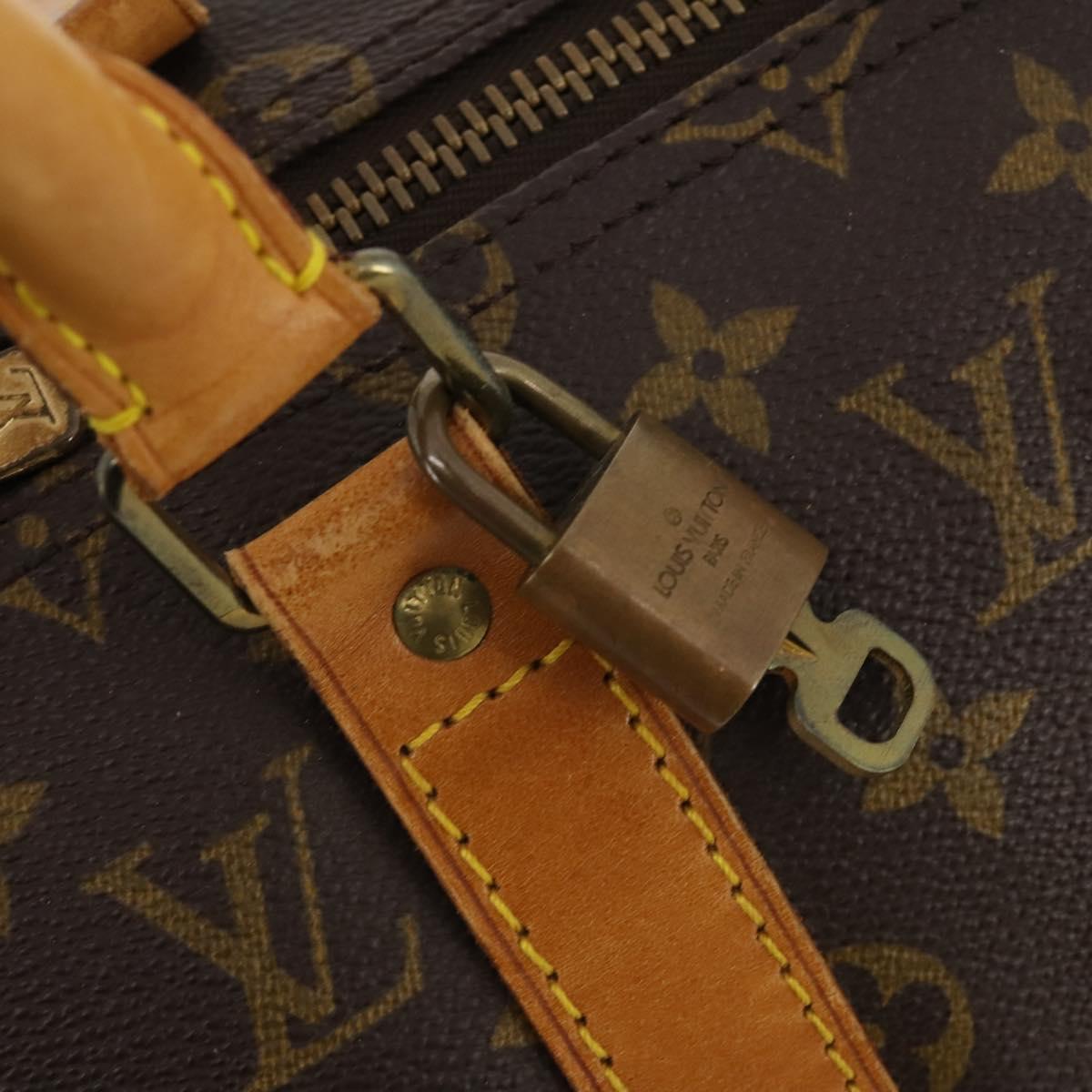 LOUIS VUITTON Monogram Keepall 50 Boston Bag M41426 LV Auth 186091A