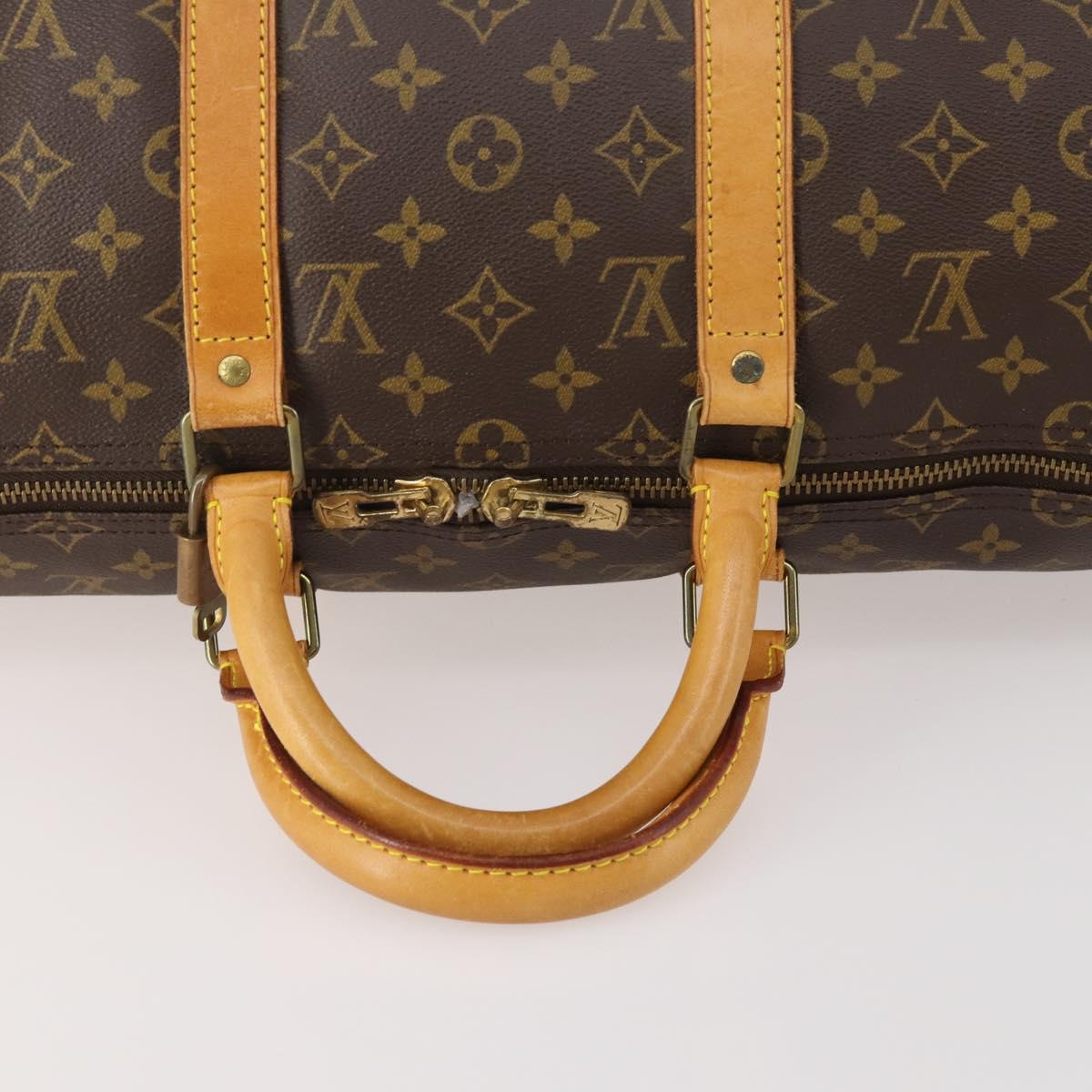 LOUIS VUITTON Monogram Keepall 50 Boston Bag M41426 LV Auth 186091A