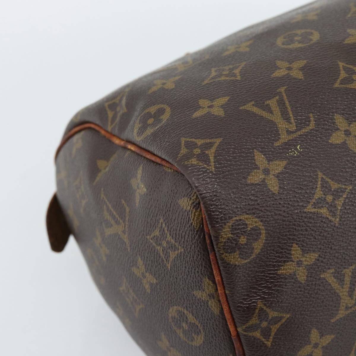 LOUIS VUITTON Monogram Speedy 25 Hand Bag M41528 LV Auth 186096