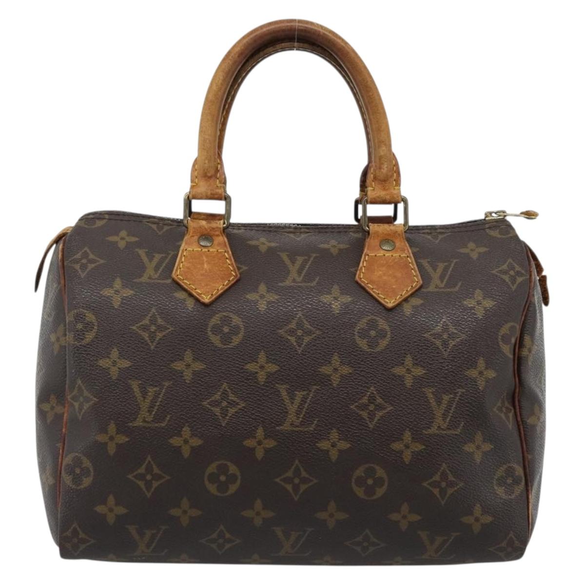 LOUIS VUITTON Monogram Speedy 25 Hand Bag M41528 LV Auth 186096