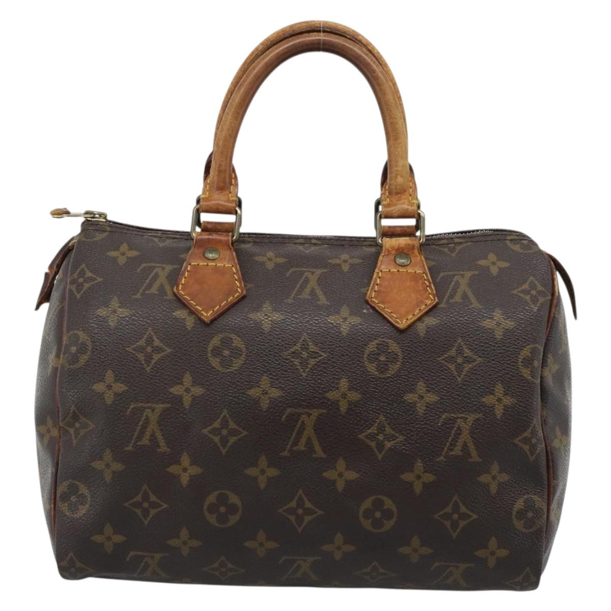 LOUIS VUITTON Monogram Speedy 25 Hand Bag M41528 LV Auth 186096
