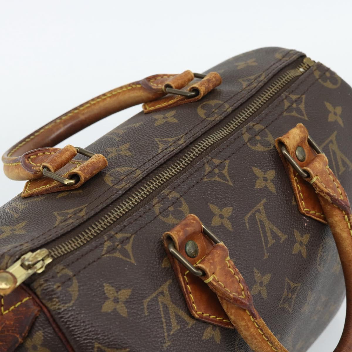 LOUIS VUITTON Monogram Speedy 25 Hand Bag M41528 LV Auth 186096