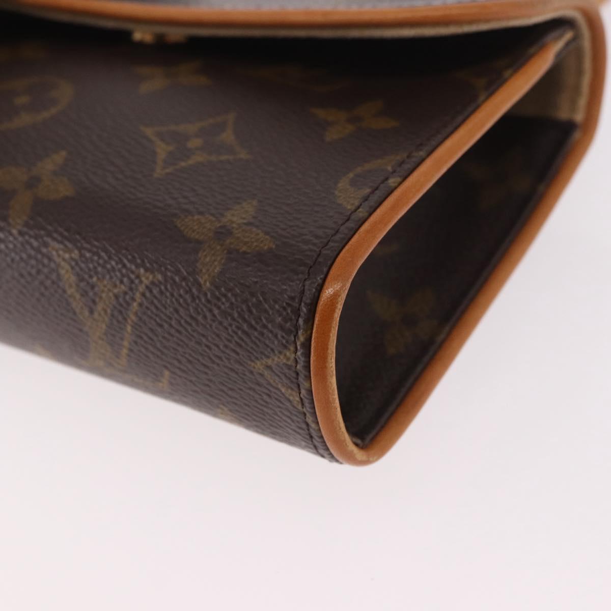 LOUIS VUITTON Monogram Pochette Florentine Waist bag M51855 LV Auth 186107V