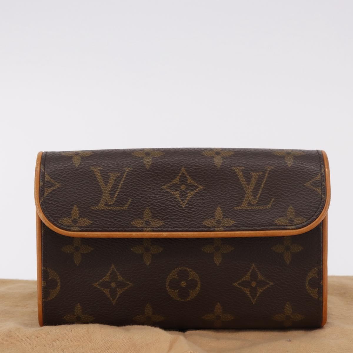 LOUIS VUITTON Monogram Pochette Florentine Waist bag M51855 LV Auth 186107V