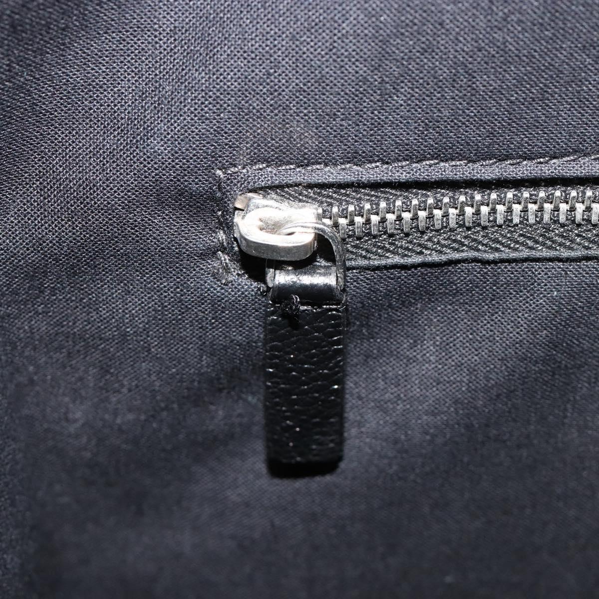 BALENCIAGA Hand Bag Leather 2way Black Silver 597860 Auth 186114A