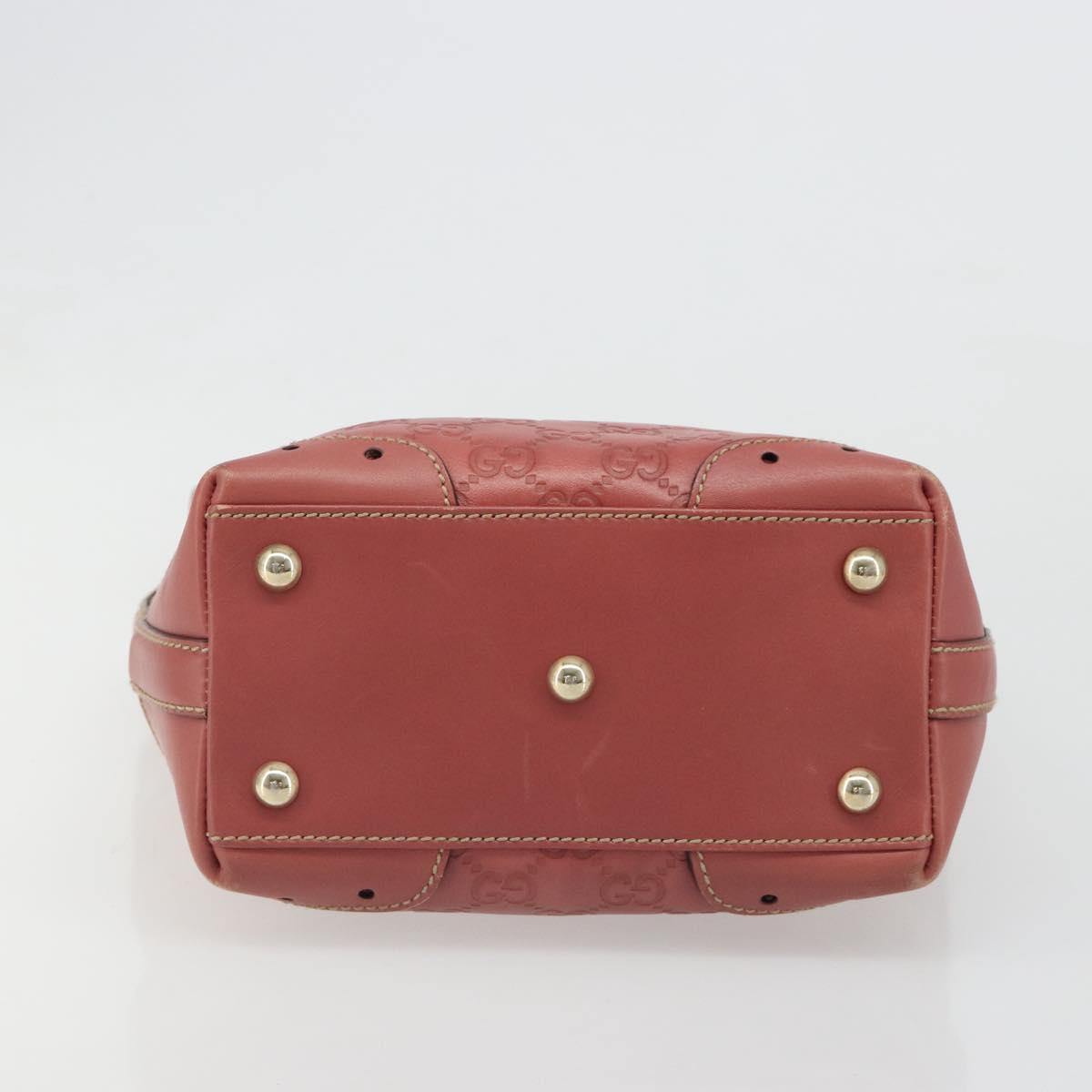 GUCCI GG Canvas Guccissima Tote Bag Leather Pink Gold 145994 Auth 186120A