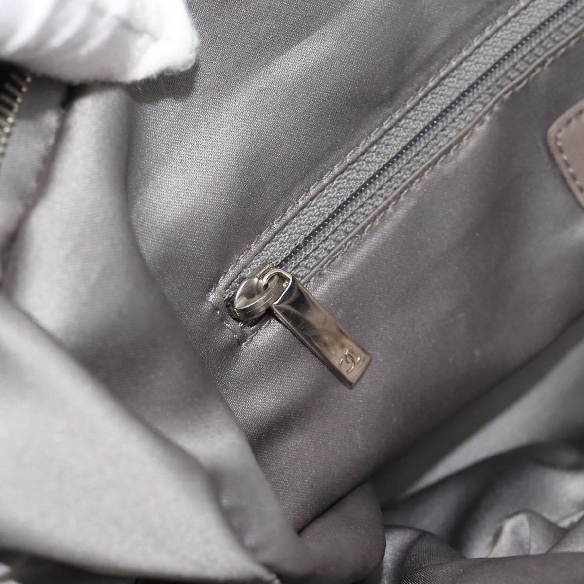 CHANEL 2.55 Chain Shoulder Bag Lamb Skin Black Silver CC Auth 186127V