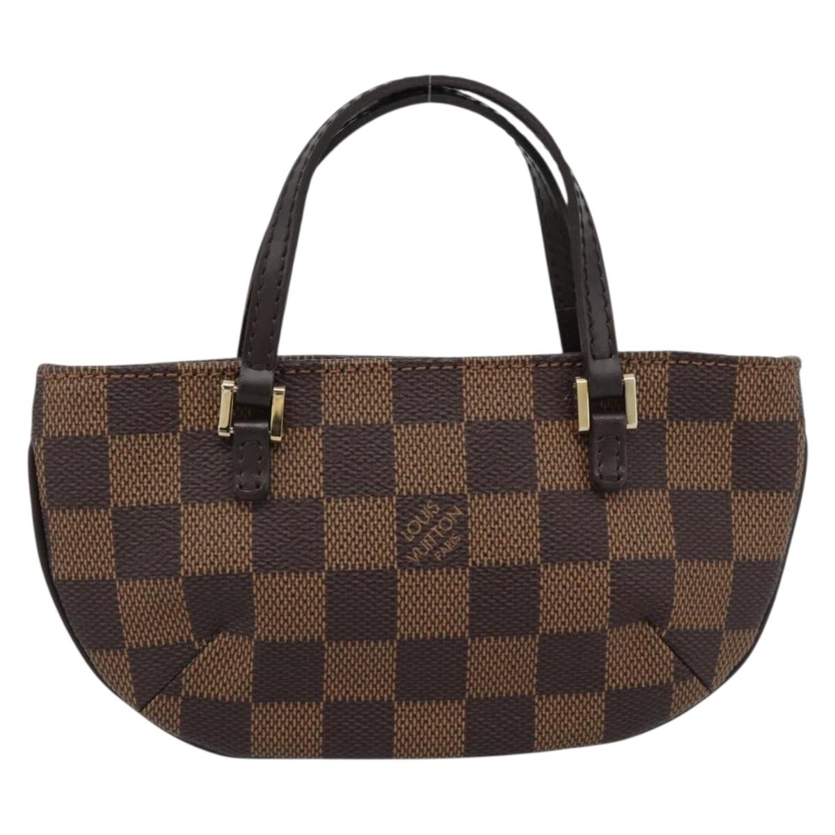 LOUIS VUITTON Damier Ebene Manosque GM Accessory Pouch N51120 LV Auth 186138A