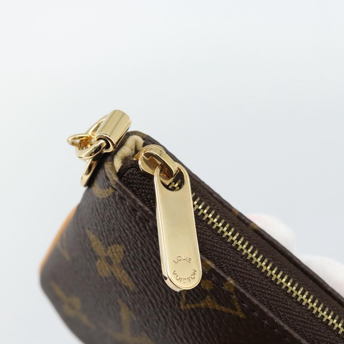 LOUIS VUITTON Monogram Chain Pochette Mila MM Pouch M60094 LV Auth 186142V