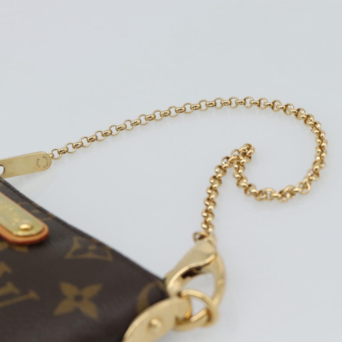 LOUIS VUITTON Monogram Chain Pochette Mila MM Pouch M60094 LV Auth 186142V