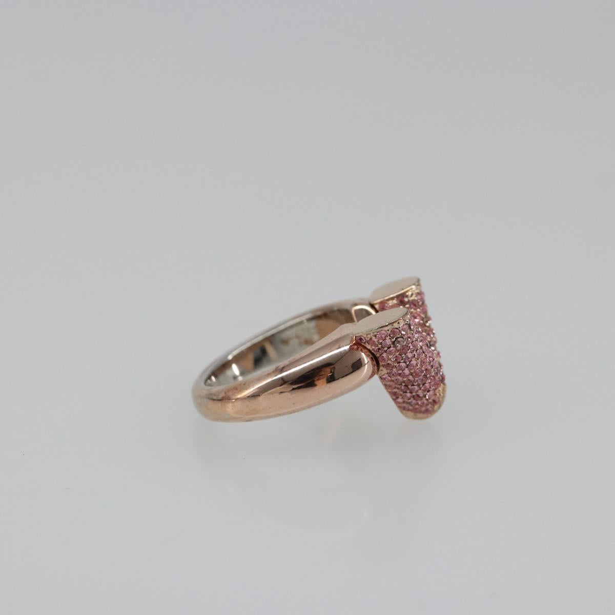 LOUIS VUITTON Essential V Strath Ring metal Pink gold M68194 LV Auth 186143A