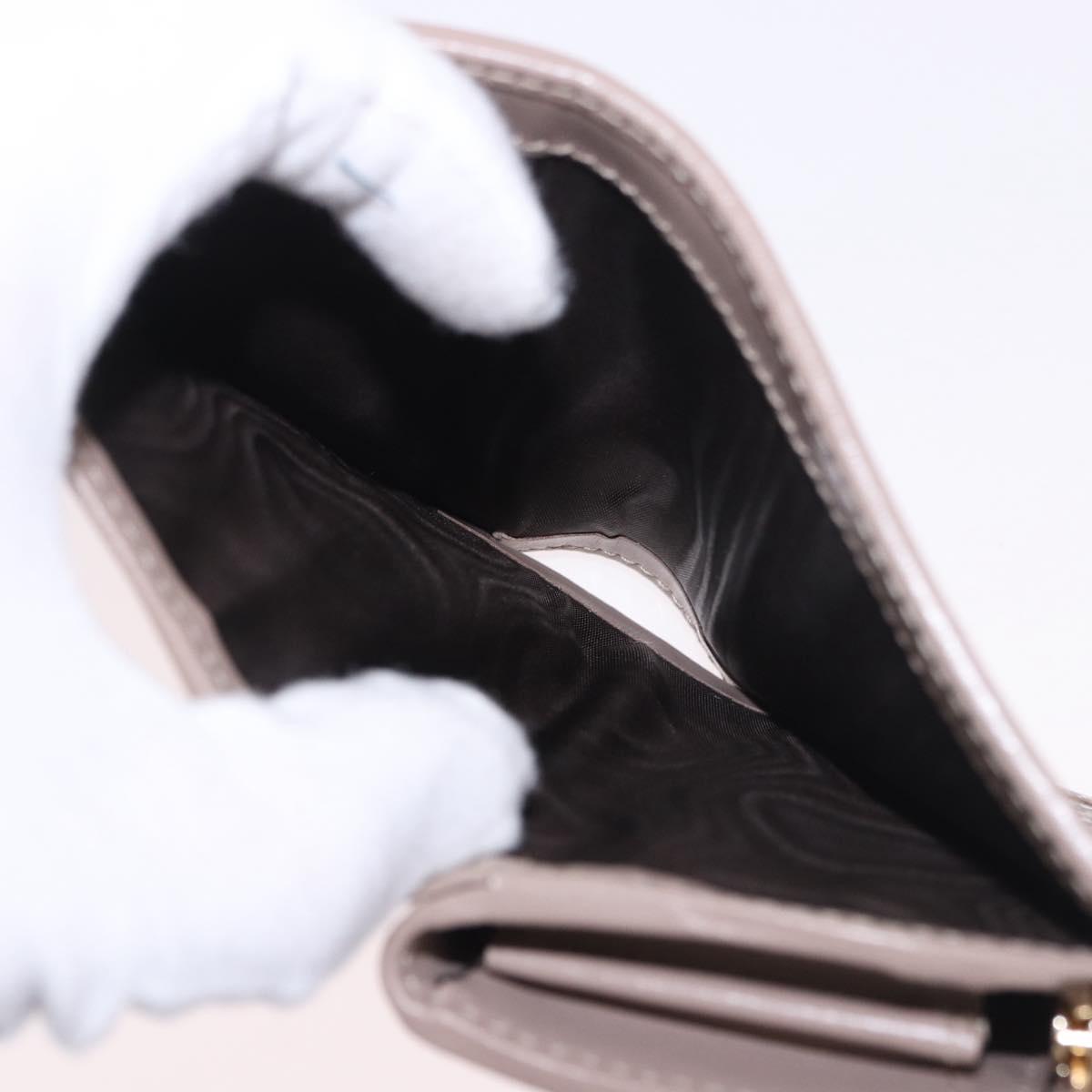 GUCCI GG Supreme Wallet PVC Beige Gold 795060 Auth 186154M