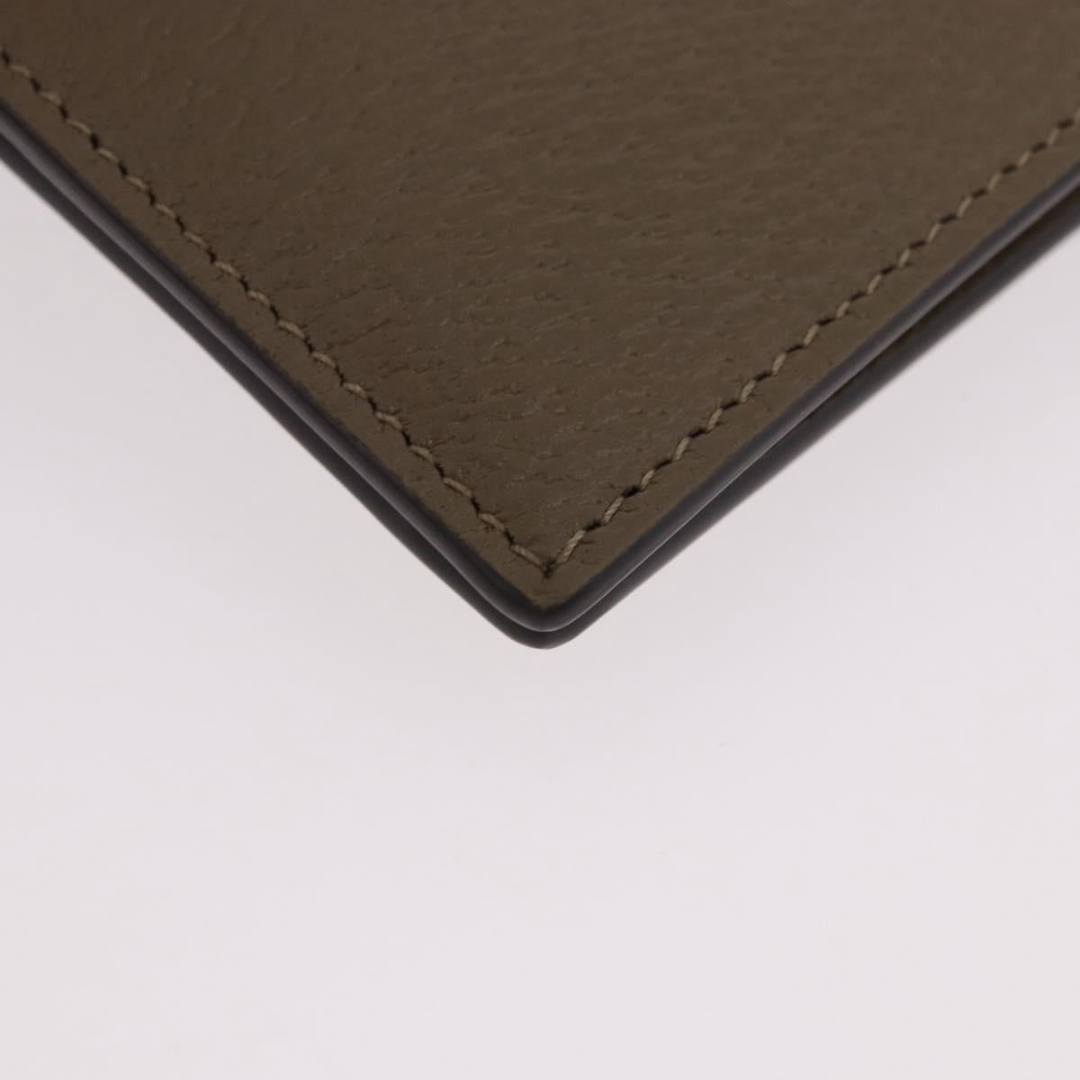 GUCCI GG Marmont Wallet Leather Beige Silver 428726 Auth 186156M