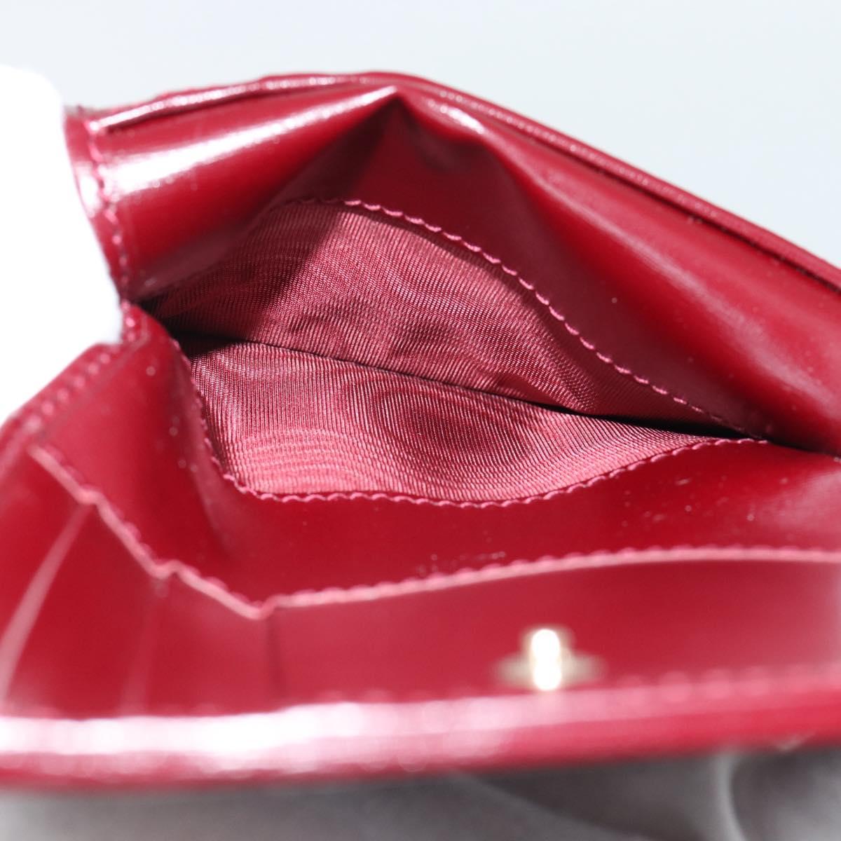 GUCCI GG Supreme Wallet PVC Red Gold 795060 Auth 186161M