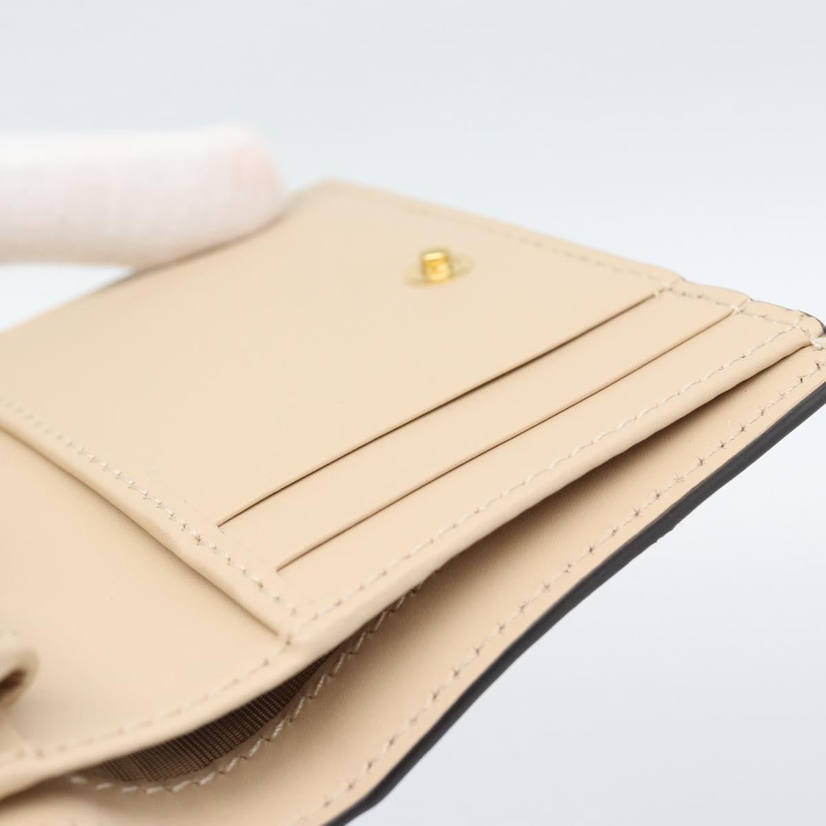 GUCCI GG Canvas Guccissima Wallet Leather Ivory Gold 772793 Auth 186162M