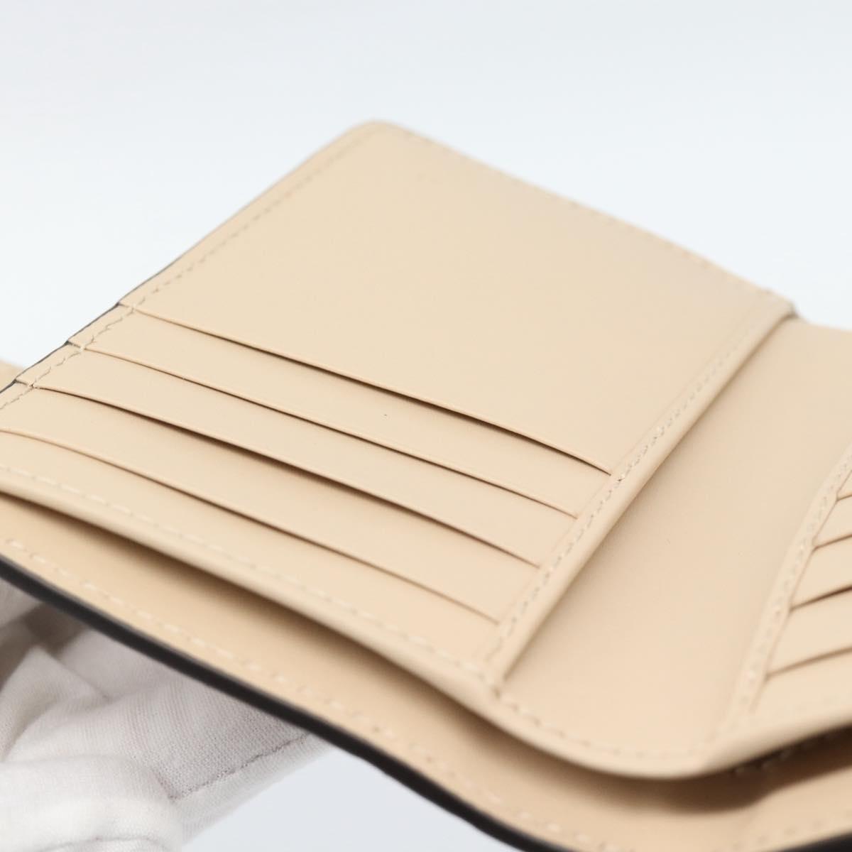GUCCI GG Canvas Guccissima Wallet Leather Beige Gold 790131 Auth 186164M
