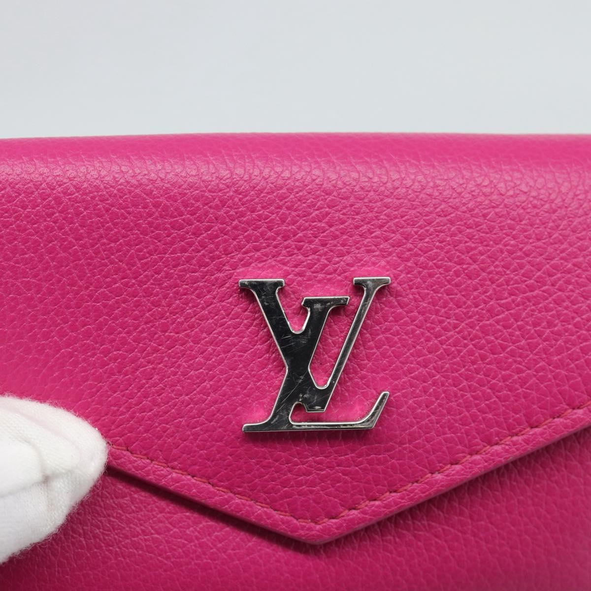 LOUIS VUITTON Portefeuille Rock Mini Wallet Leather Pink M81886 LV Auth 186174M
