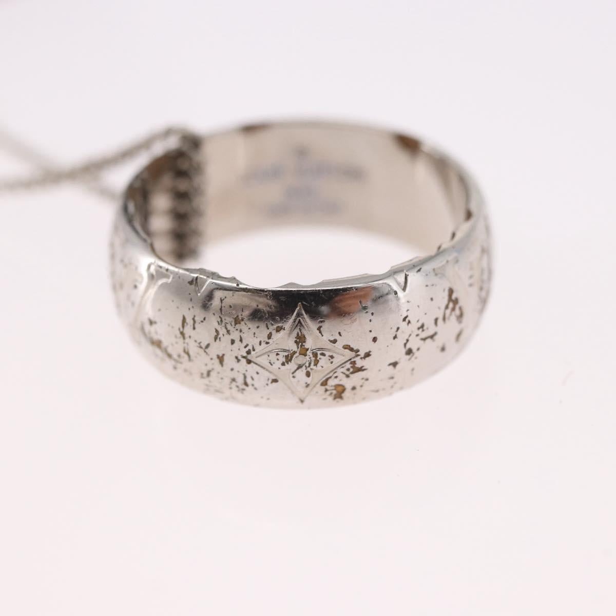 LOUIS VUITTON Ring Necklace metal Silver M62485 LV Auth 186175