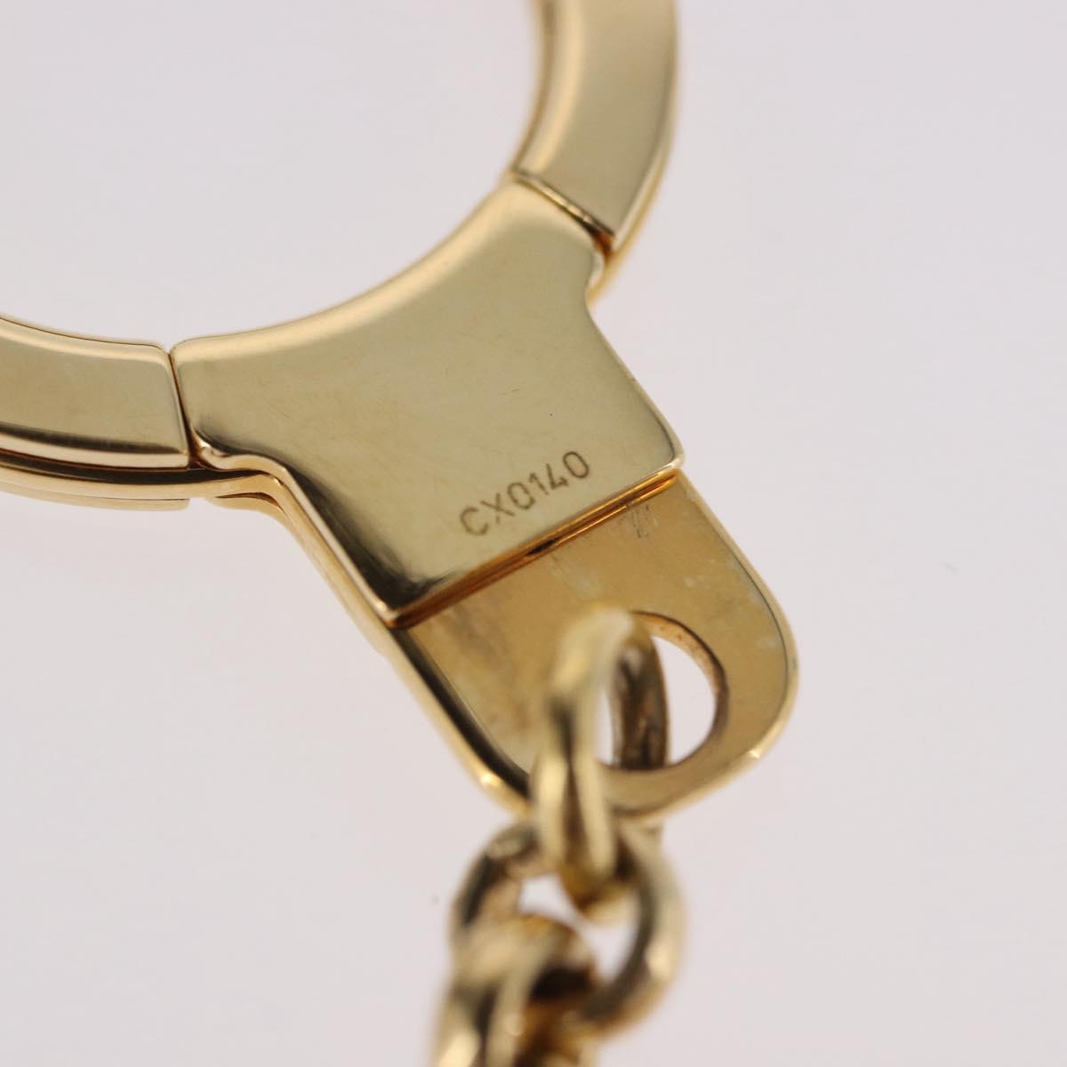 LOUIS VUITTON Porte Cles Chainne Pastille Key Holder Gold M66005 LV Auth 186176M