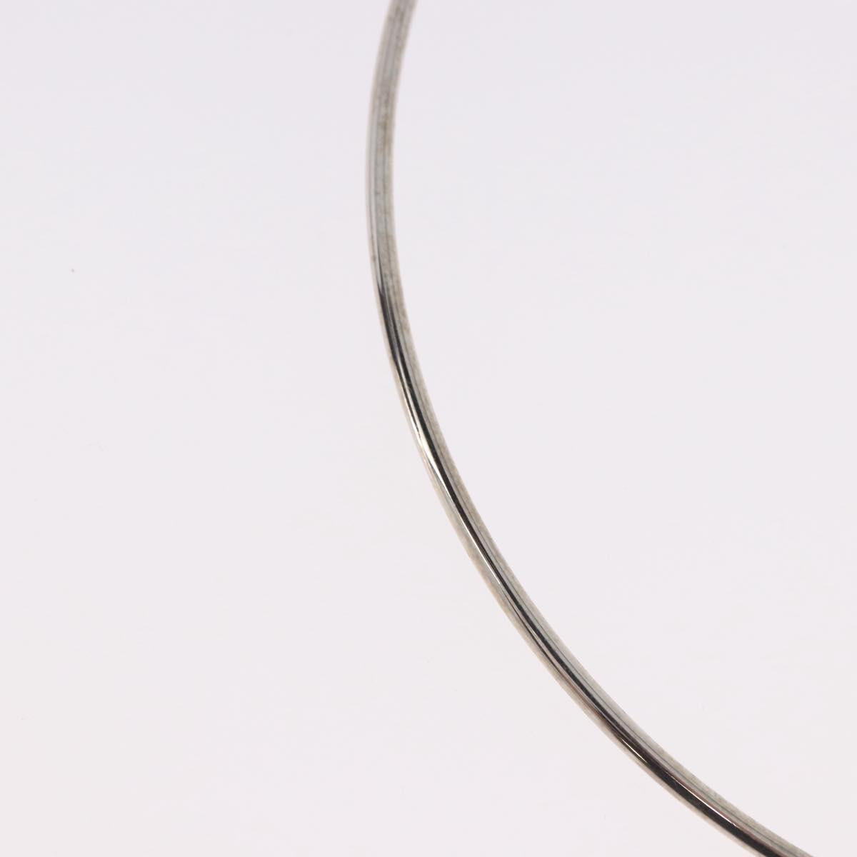 LOUIS VUITTON Corie Arafoli Choker metal Silver LV Auth 186177A