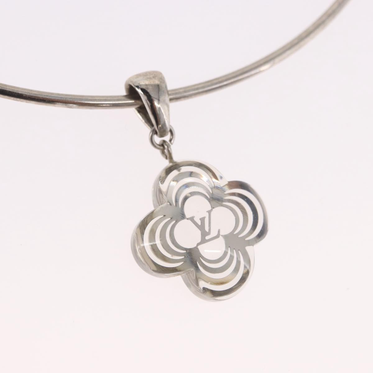 LOUIS VUITTON Corie Arafoli Choker metal Silver LV Auth 186177A