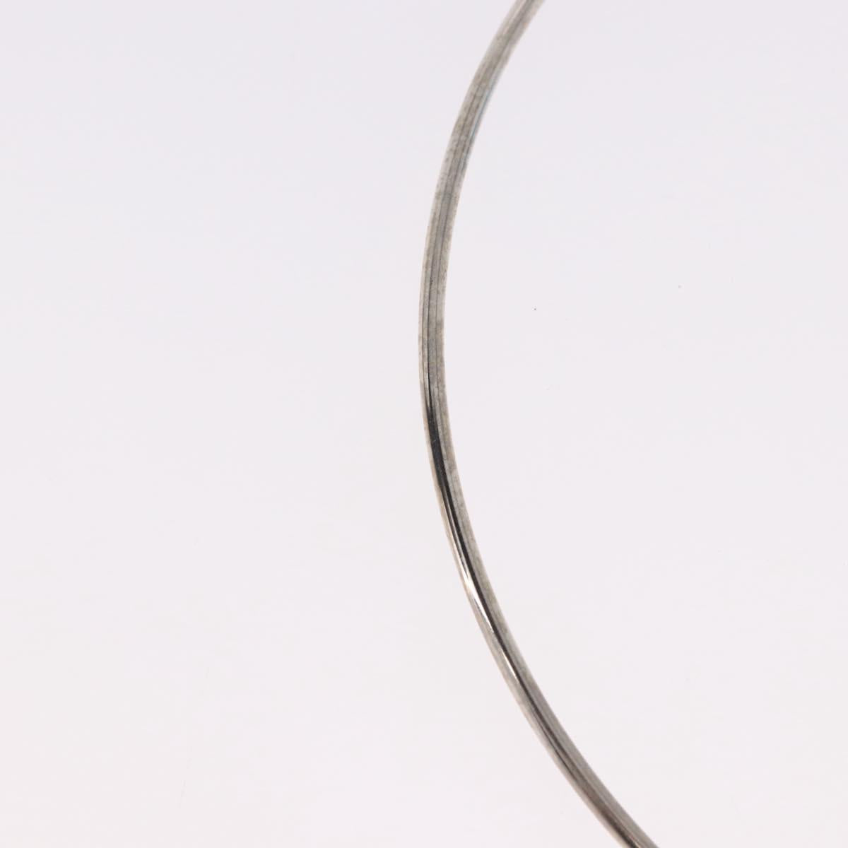 LOUIS VUITTON Corie Arafoli Choker metal Silver LV Auth 186177A