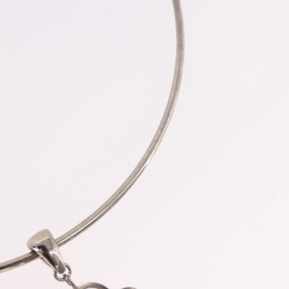 LOUIS VUITTON Corie Arafoli Choker metal Silver LV Auth 186177A