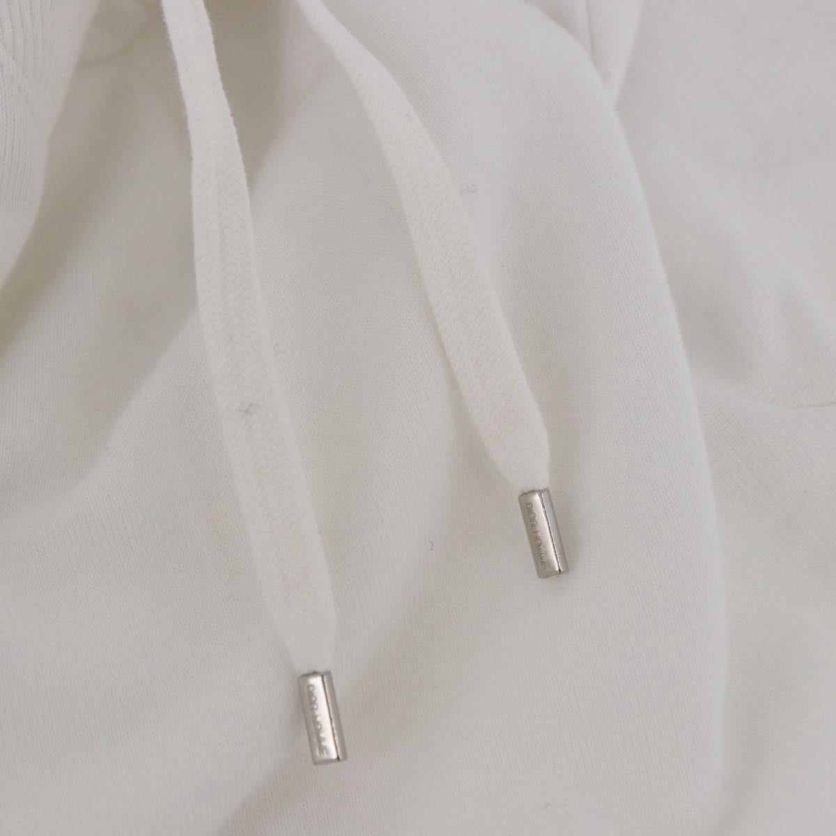 Christian Dior DIOR HOMME Bee Hoodie Cotton White Auth 186193M