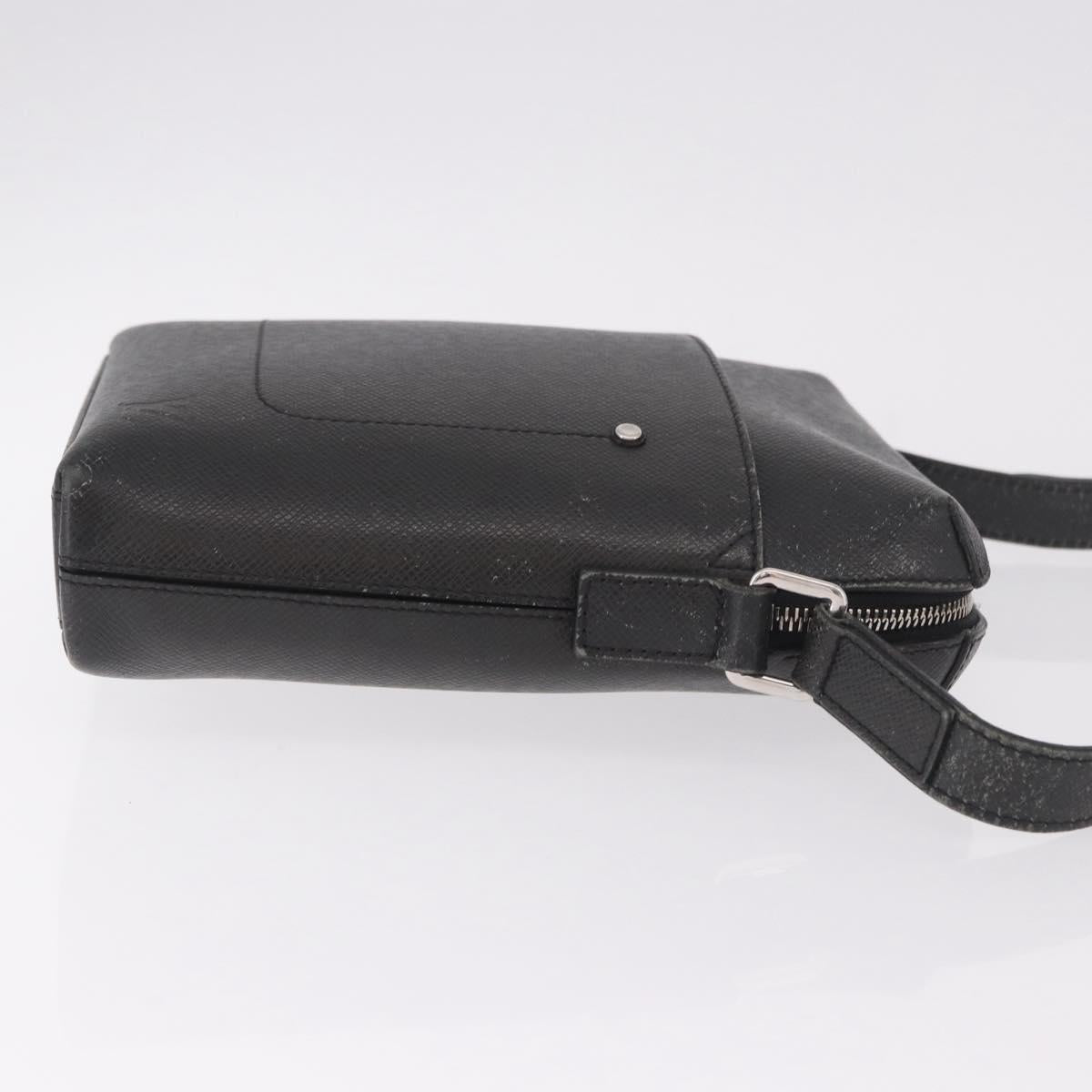 LOUIS VUITTON Taiga Pochette Grigori Shoulder Bag Ardoise M32712 LV Auth 186206A