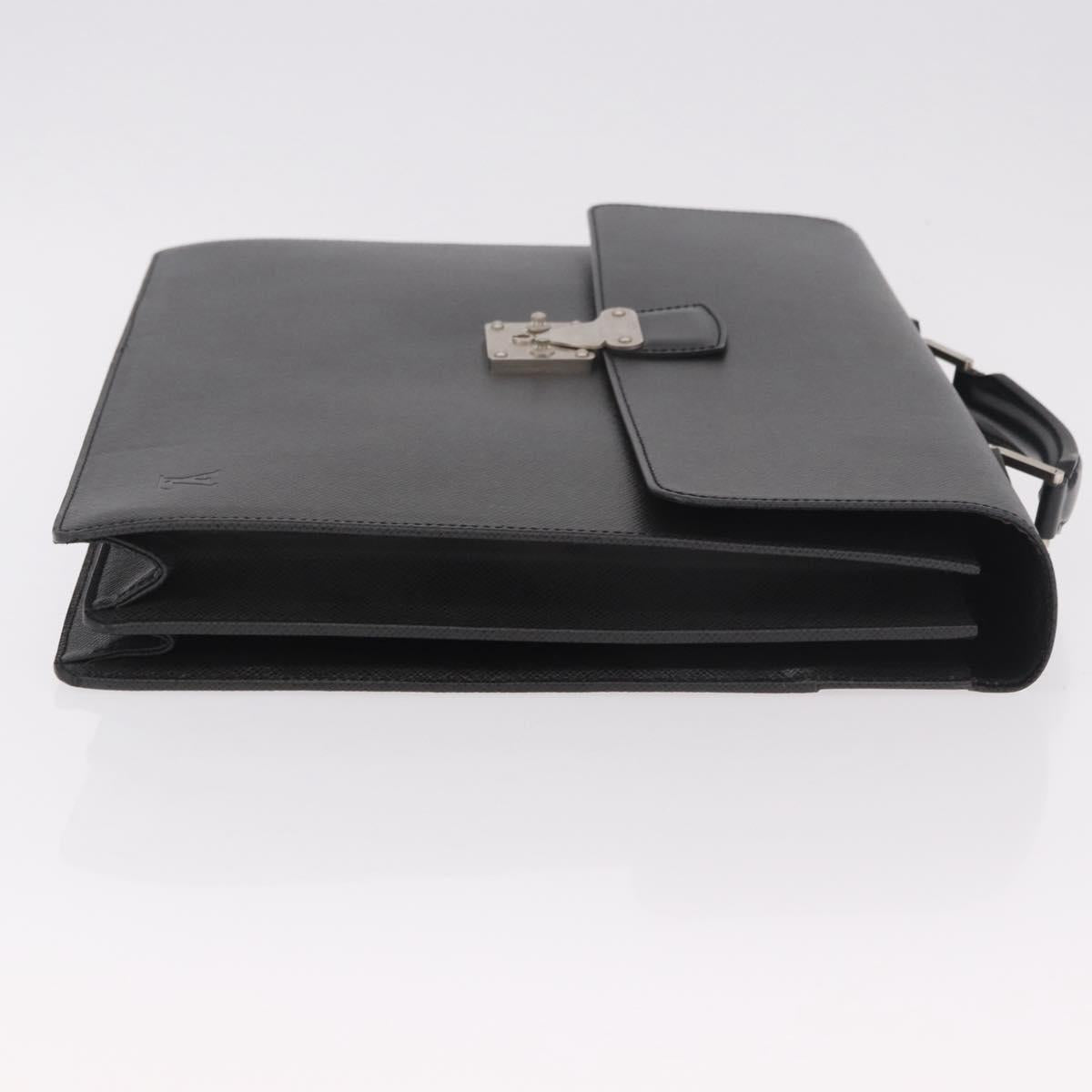 LOUIS VUITTON Taiga Serviette Moskova Business Bag Ardoise M30032 Auth 186217