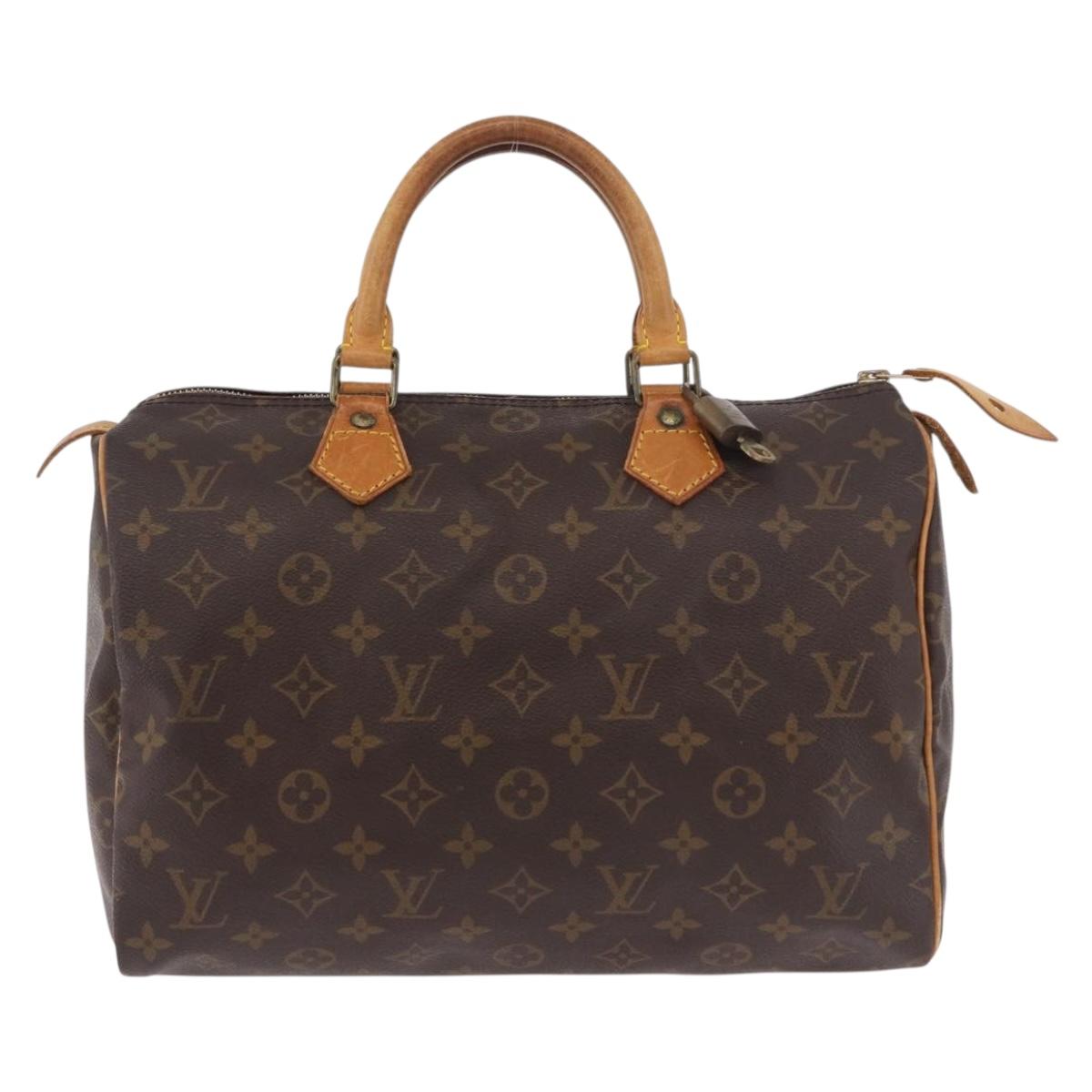 LOUIS VUITTON Monogram Speedy 30 Hand Bag M41526 LV Auth 186218A