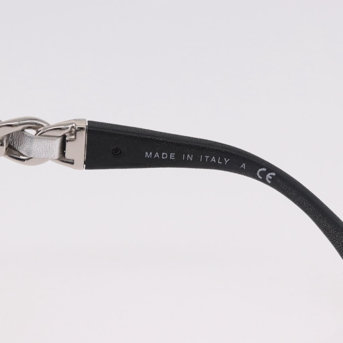CHANEL Chain Sunglasses plastic Black CC Auth 186220M