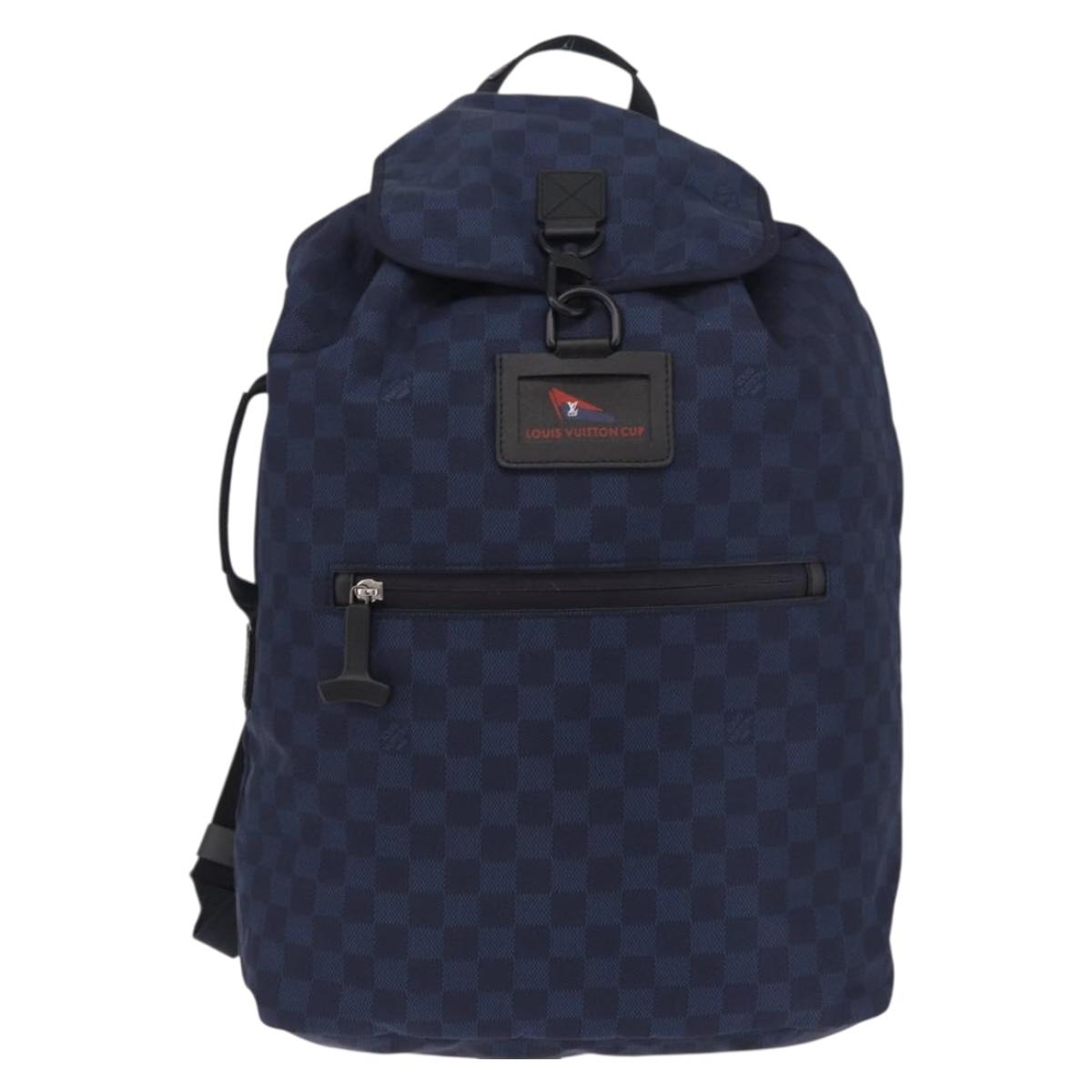 LOUIS VUITTON LV Cup Ostro Backpack Navy N41252 LV Auth 186221M