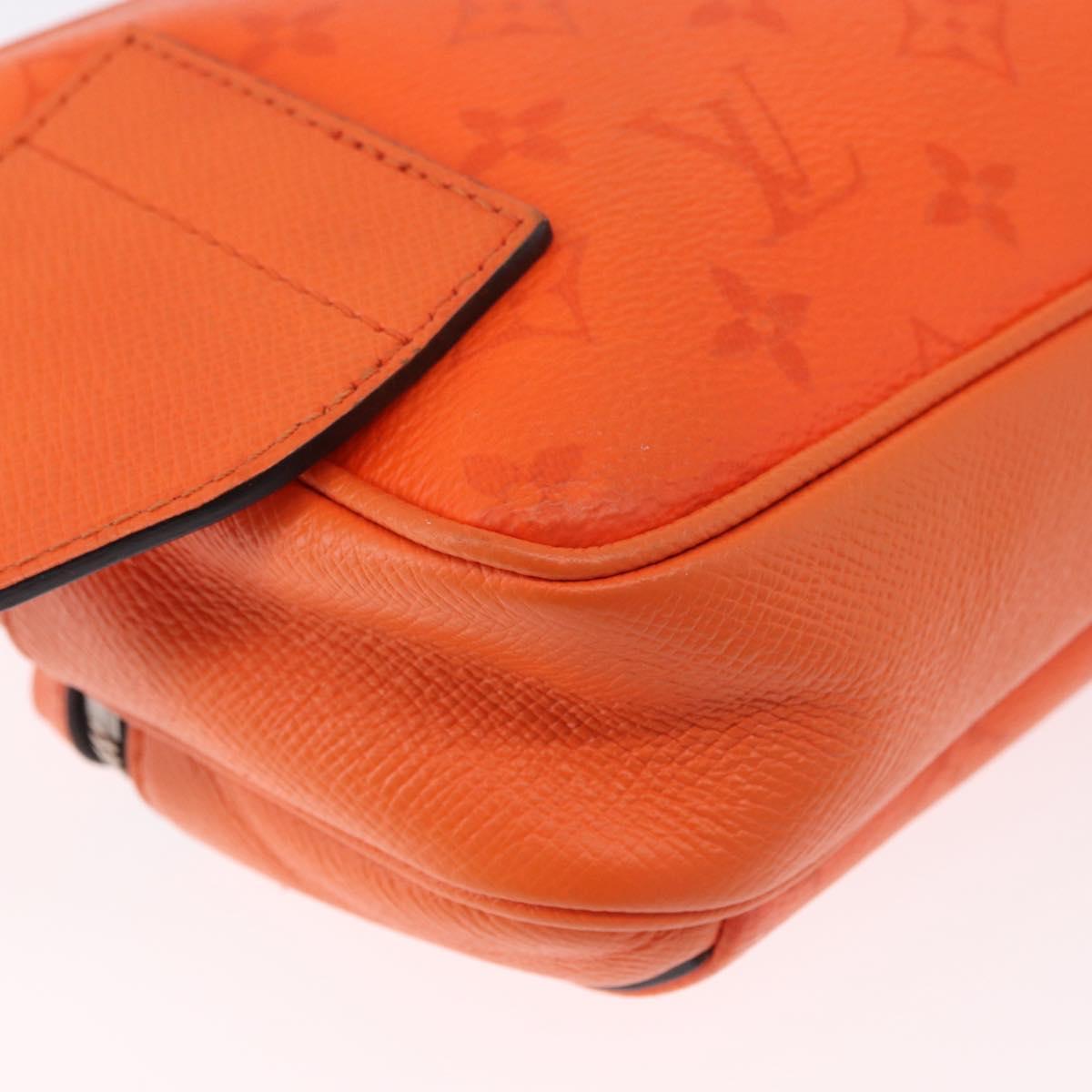 LOUIS VUITTON Tiger Lama Monogram Bum Bag Outdoor Bag Orange M30430 Auth 186224M
