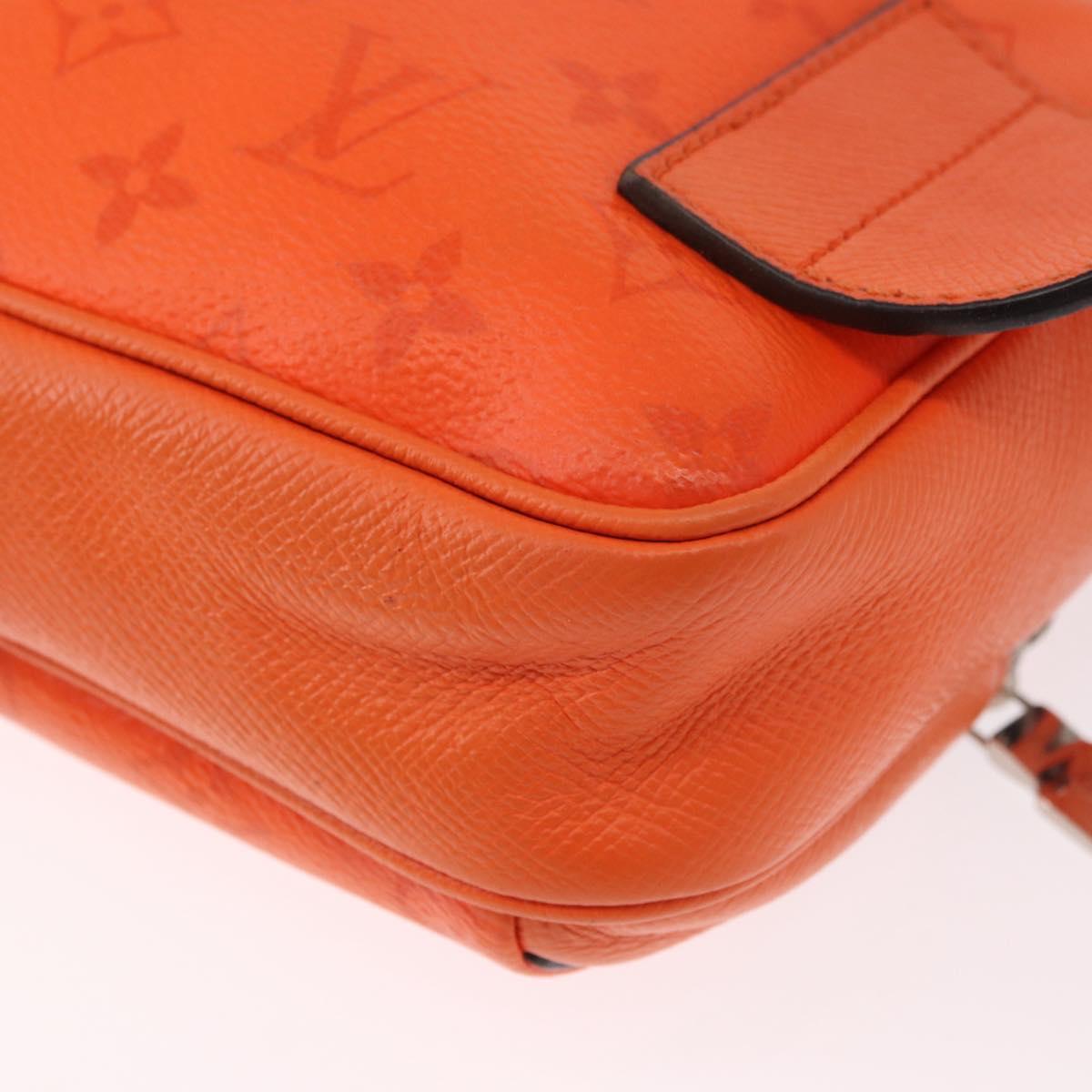 LOUIS VUITTON Tiger Lama Monogram Bum Bag Outdoor Bag Orange M30430 Auth 186224M