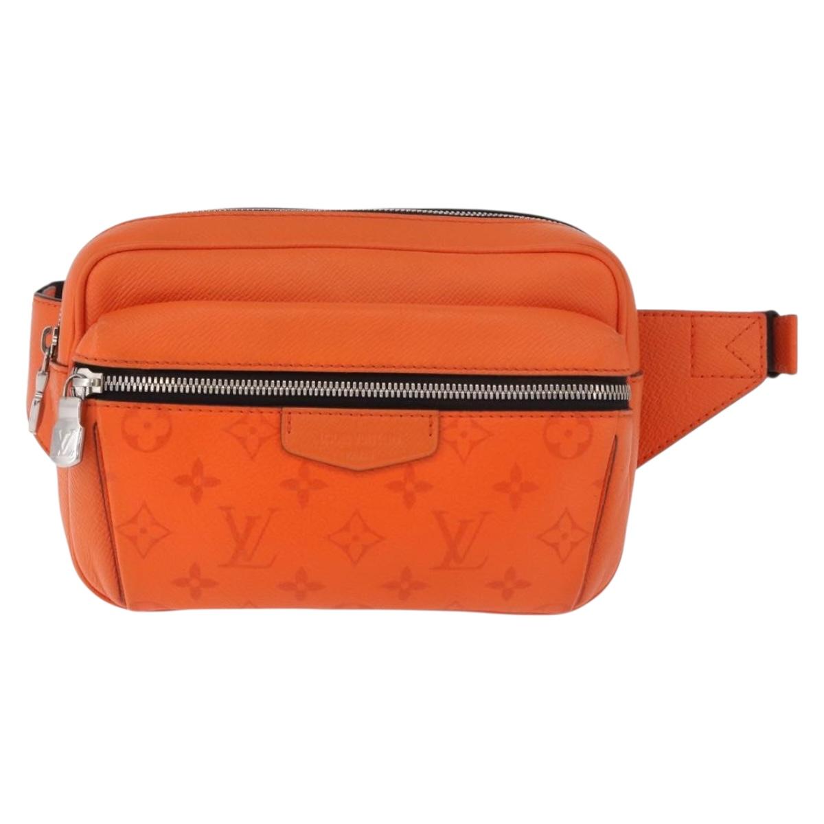 LOUIS VUITTON Tiger Lama Monogram Bum Bag Outdoor Bag Orange M30430 Auth 186224M