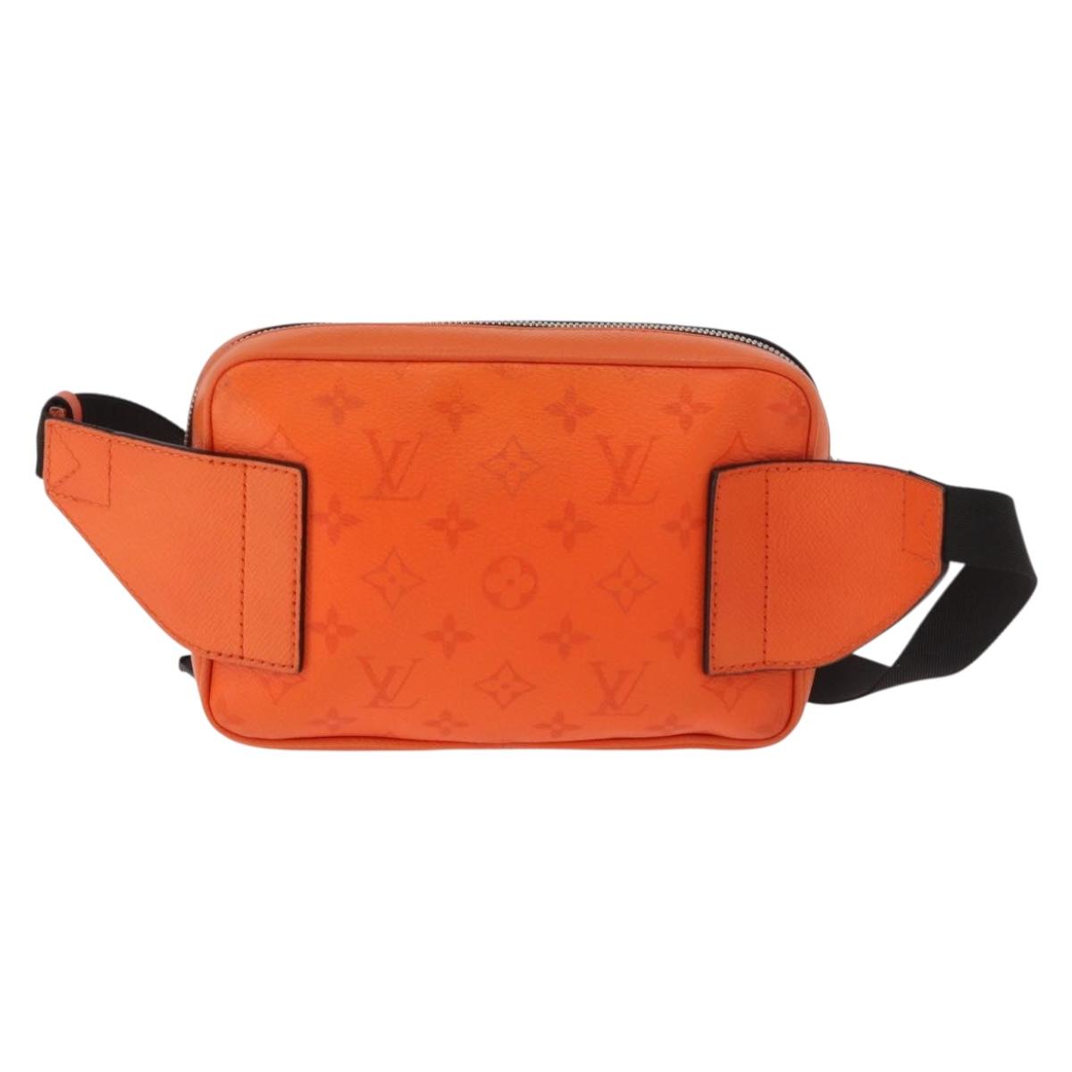 LOUIS VUITTON Tiger Lama Monogram Bum Bag Outdoor Bag Orange M30430 Auth 186224M