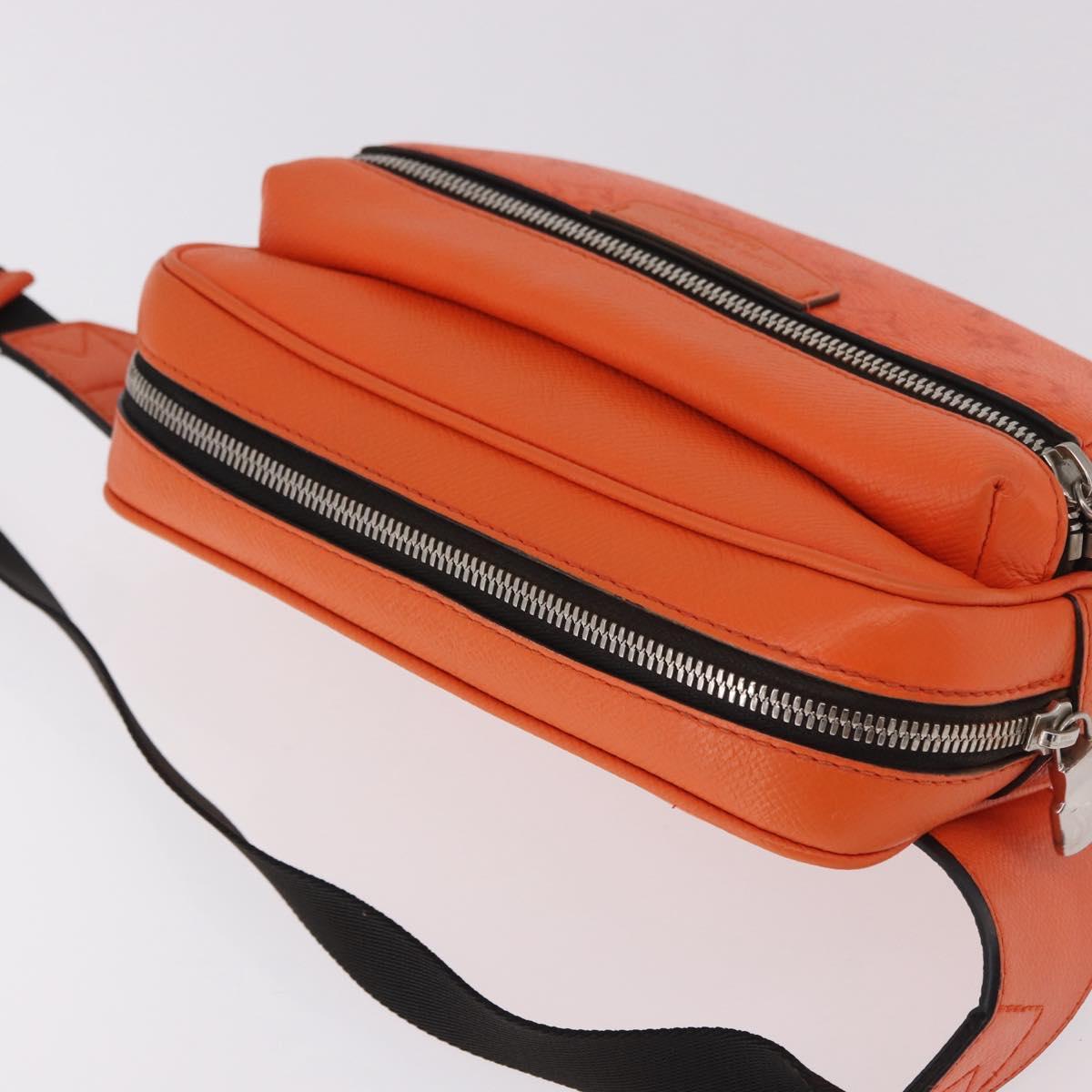 LOUIS VUITTON Tiger Lama Monogram Bum Bag Outdoor Bag Orange M30430 Auth 186224M