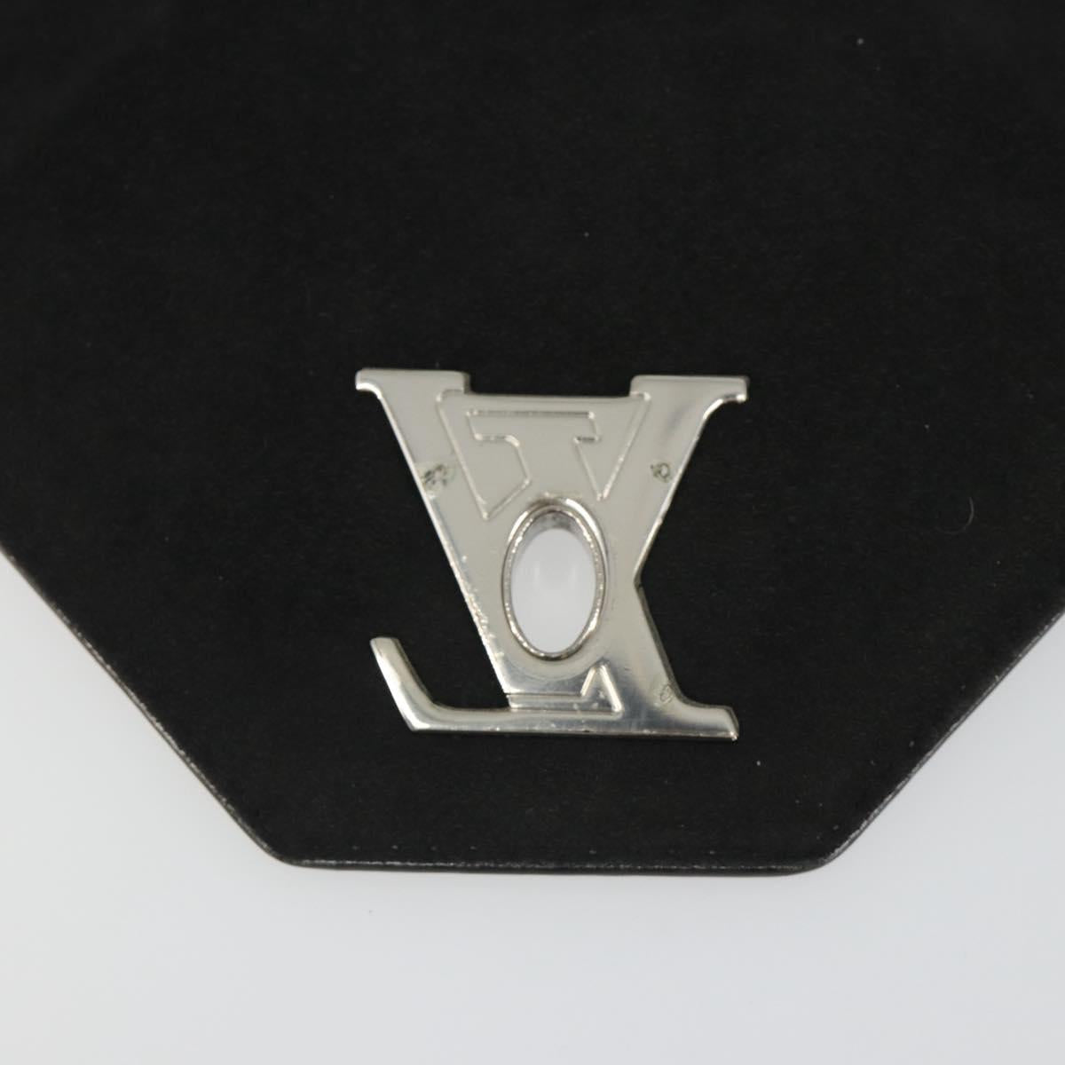 LOUIS VUITTON LV Love Note Shoulder Bag Leather Silver M54872 LV Auth 186225M