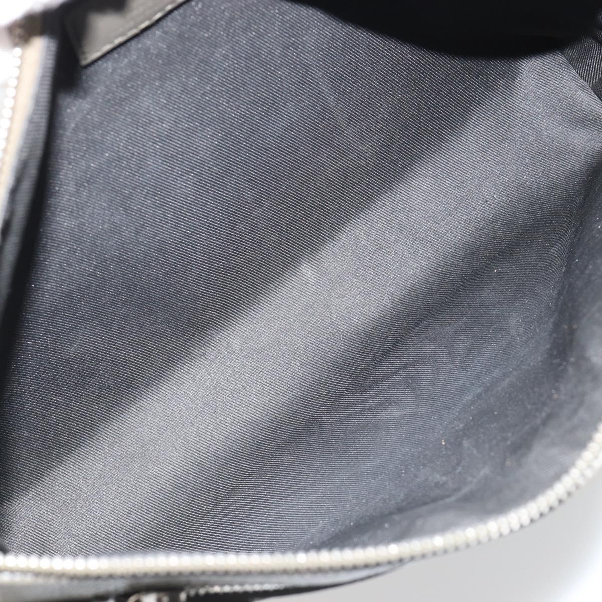 LOUIS VUITTON Takeoff Pouch Clutch Bag Leather Gray M81735 LV Auth 186227M