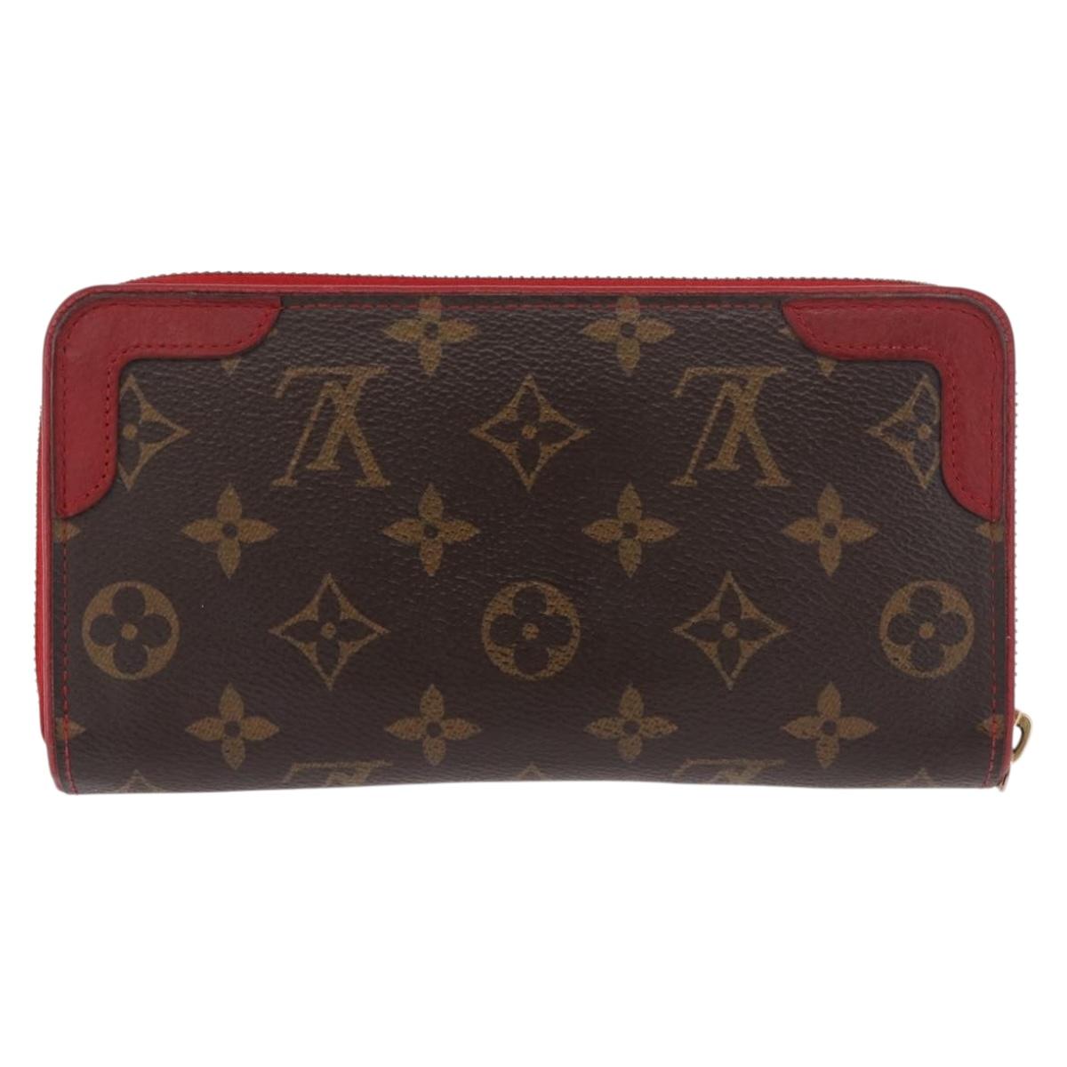 LOUIS VUITTON Monogram Zippy Wallet Tiro Long Wallet M61854 LV Auth 186231A