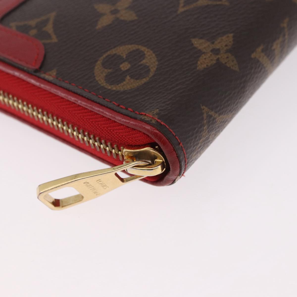 LOUIS VUITTON Monogram Zippy Wallet Tiro Long Wallet M61854 LV Auth 186231A