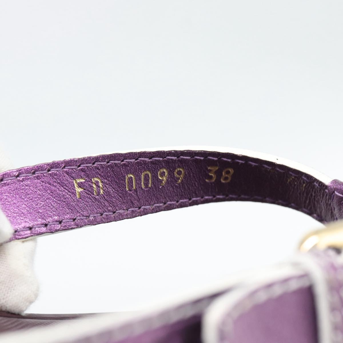 LOUIS VUITTON Monogram Sandals Purple LV Auth 186233M