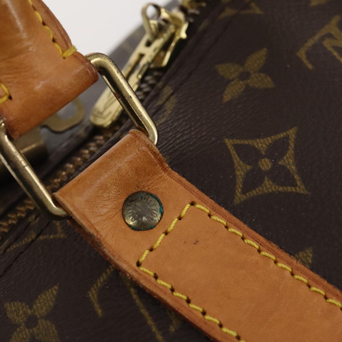 LOUIS VUITTON Monogram Keepall 55 Boston Bag M41424 LV Auth 186234A
