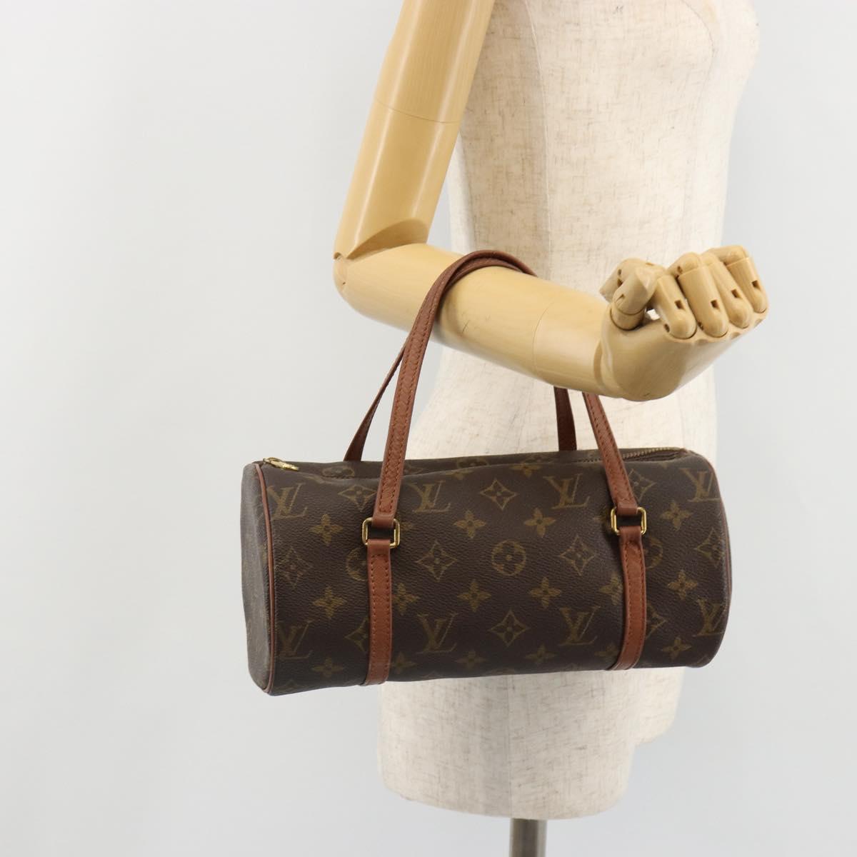 LOUIS VUITTON Monogram Papillon 30 Hand Bag M51385 LV Auth 186243